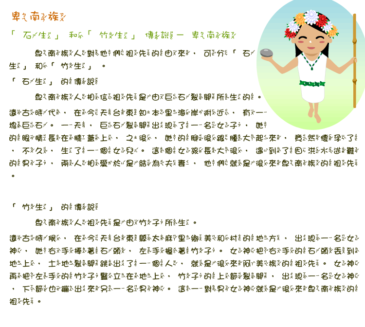 卑南族石生和竹生傳說